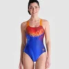 Arena Costume Intero Donna Stampa Sfumature Colorate