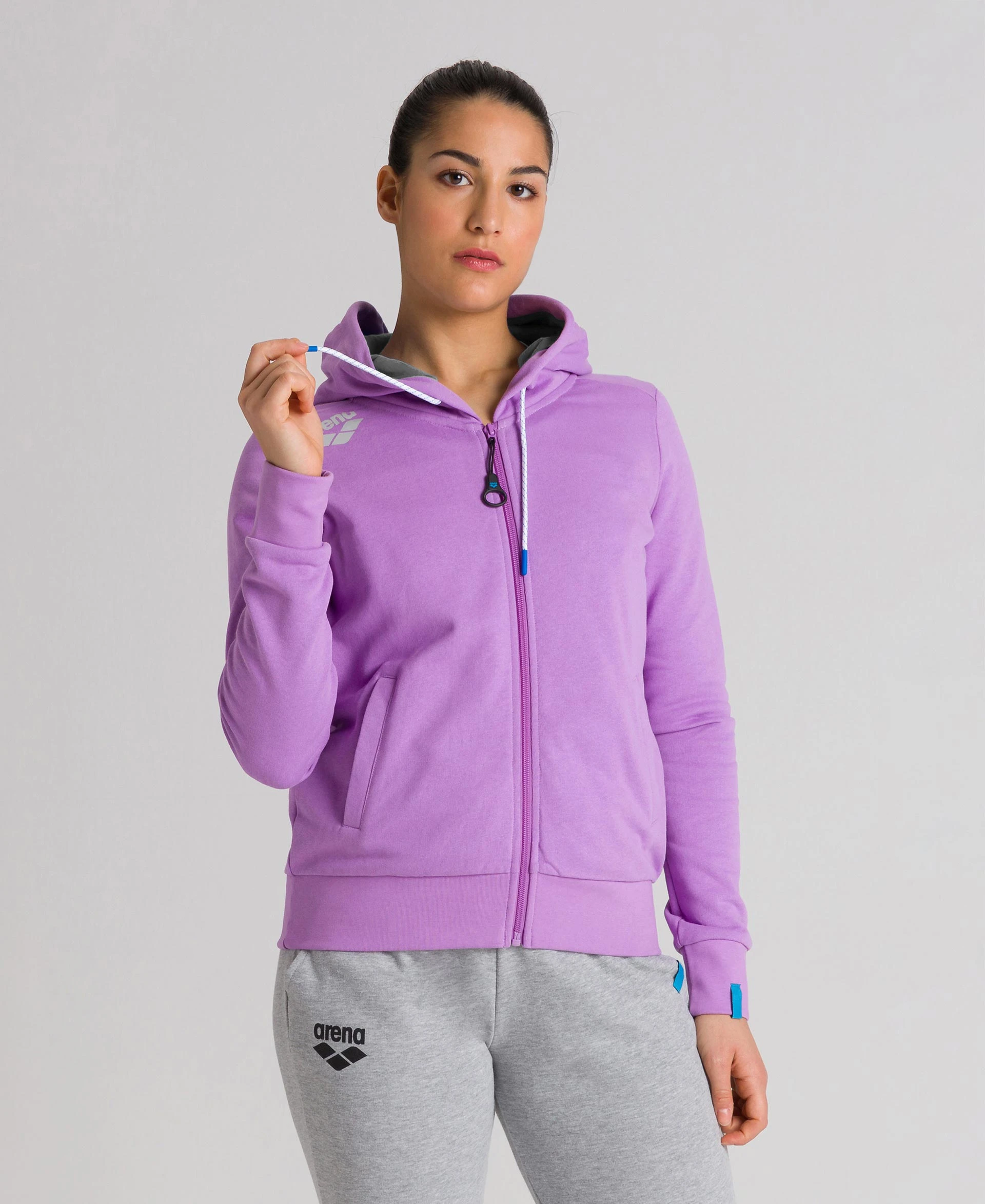 Arena Giacca Con Zip E Cappuccio Donna Te 3 Arena Giacca Con Zip E Cappuccio Donna Te - immagine 3