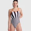 Costume Intero Donna Crazy Arena Stampa Op Art