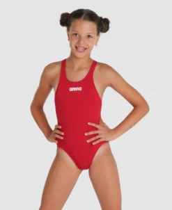 Arena Costume Intero Ragazza Team Swim Tech Tinta Unita