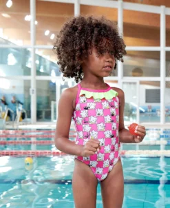 Costume Intero Bambina Arena Friends Stampa Gattini