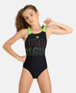 Arena Costume Bambina Stampa Logo A Specchio