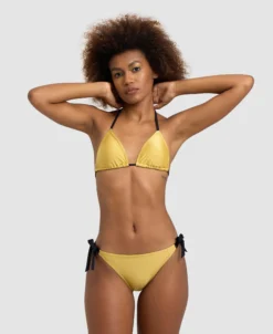 Bikini A Triangolo Donna Arena 50° Oro Lucido